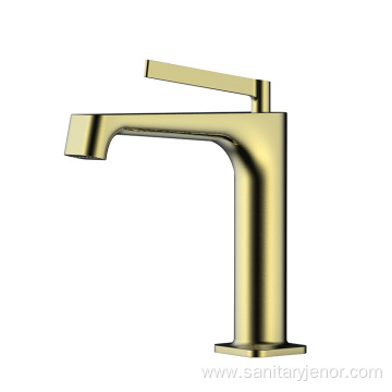 New Modern Bathroom Matt Black Brass Faucet